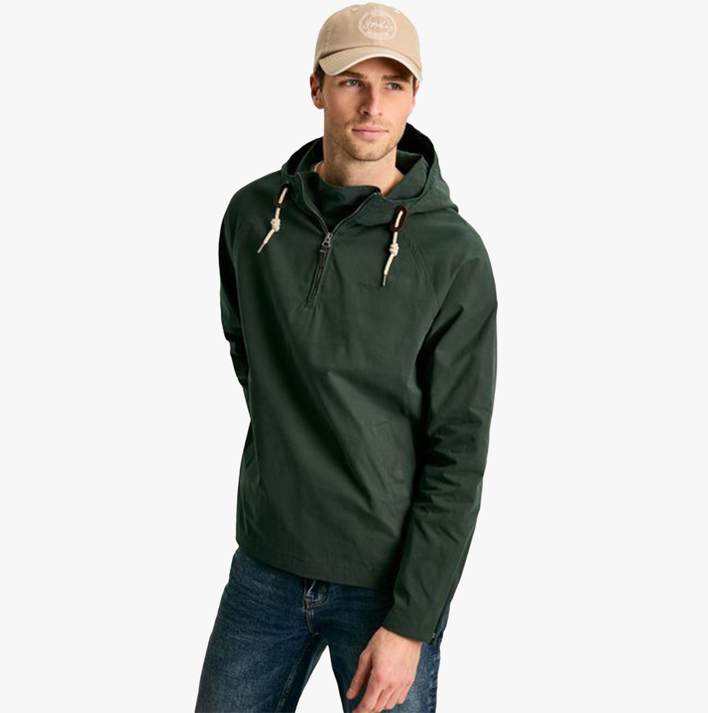 Joules TEAL WILTON Pullover Mens Dry Wax Jacket Teal