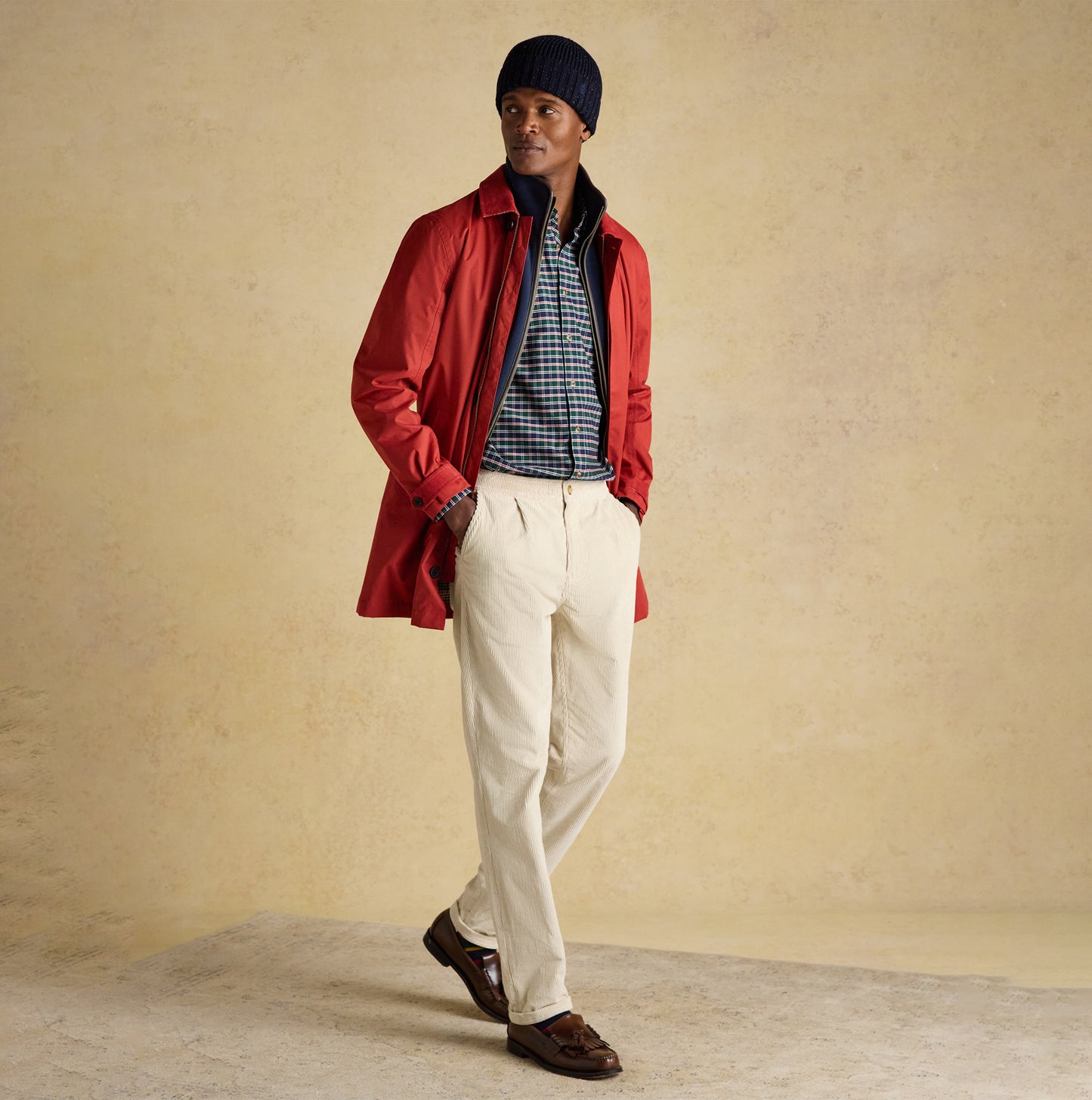 Joules HAMMOND Mens Beanie Navy