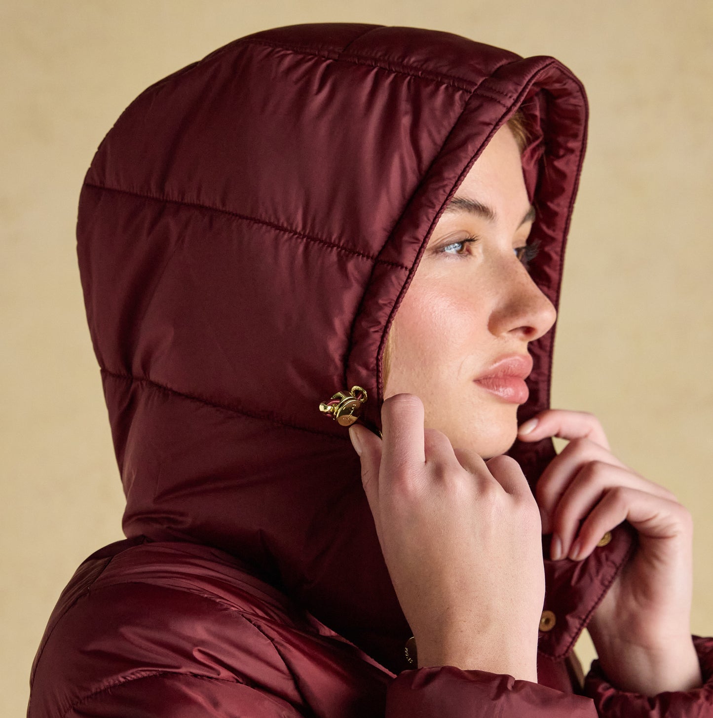 Joules HADLOW Womens Padded Short Coat Red