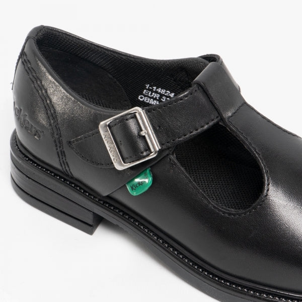 Kickers 114824 LACH Girls School Shoes Black
