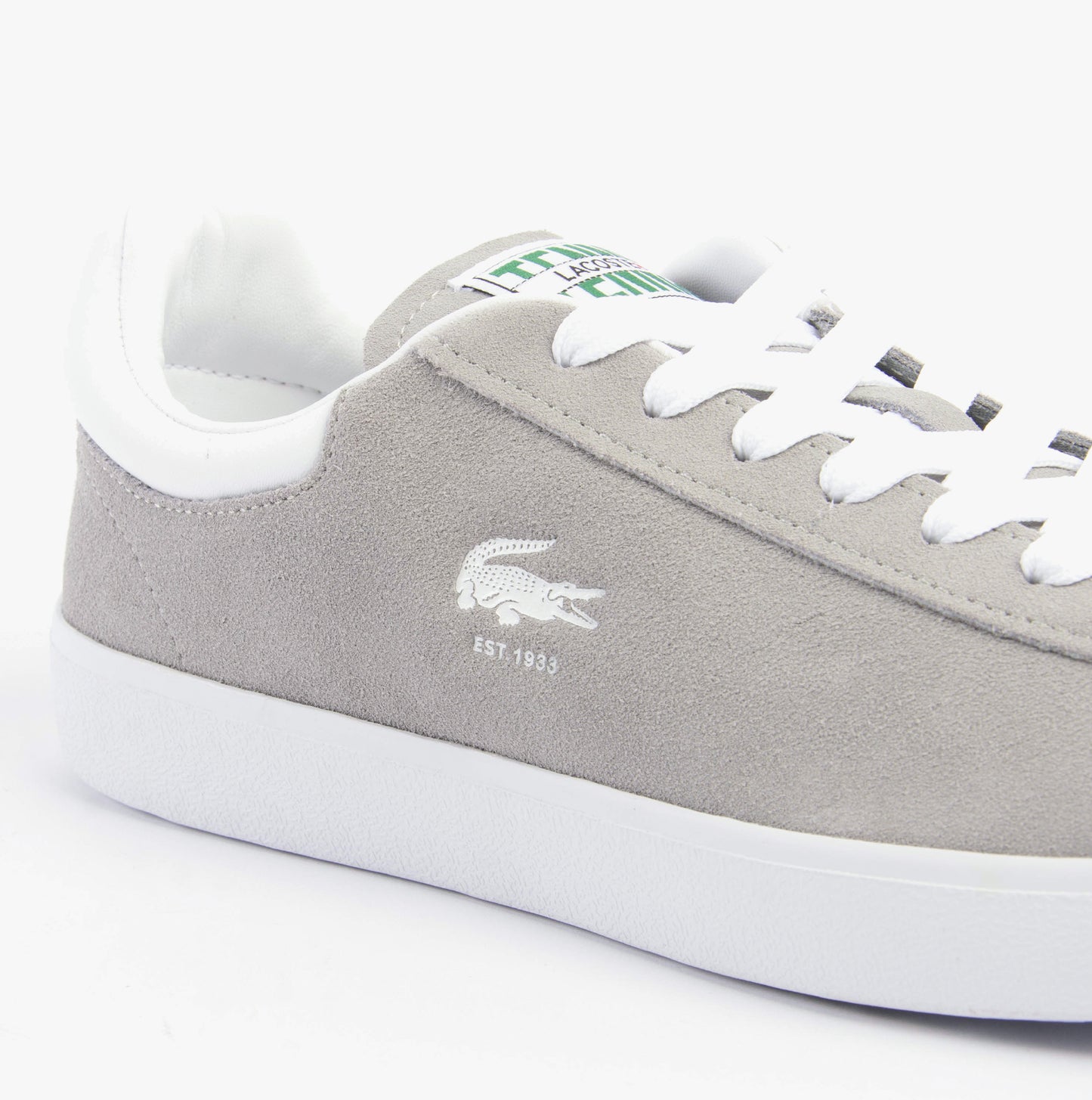 Lacoste BASESHOT Mens Trainers Grey/White