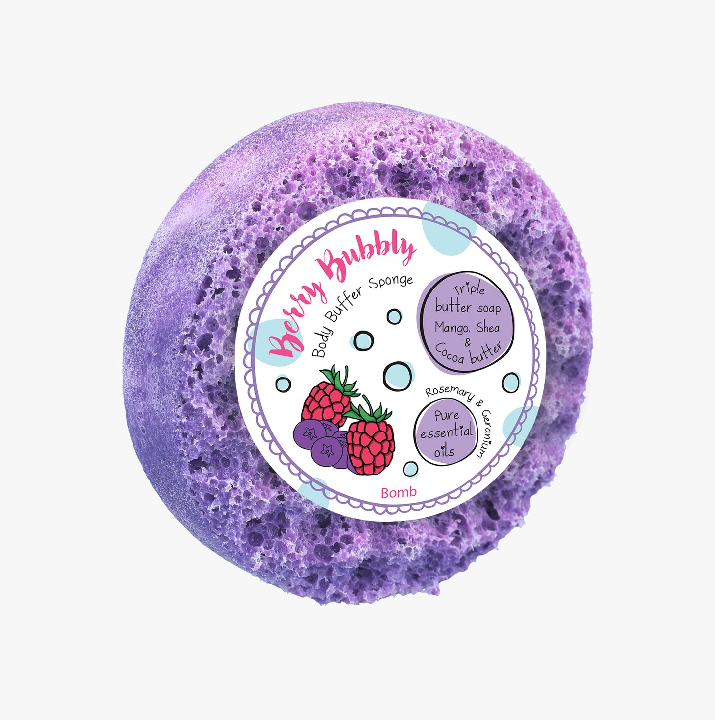 Bomb Cosmetics Berry Bubbly Bath Sponges & Loofahs n/a