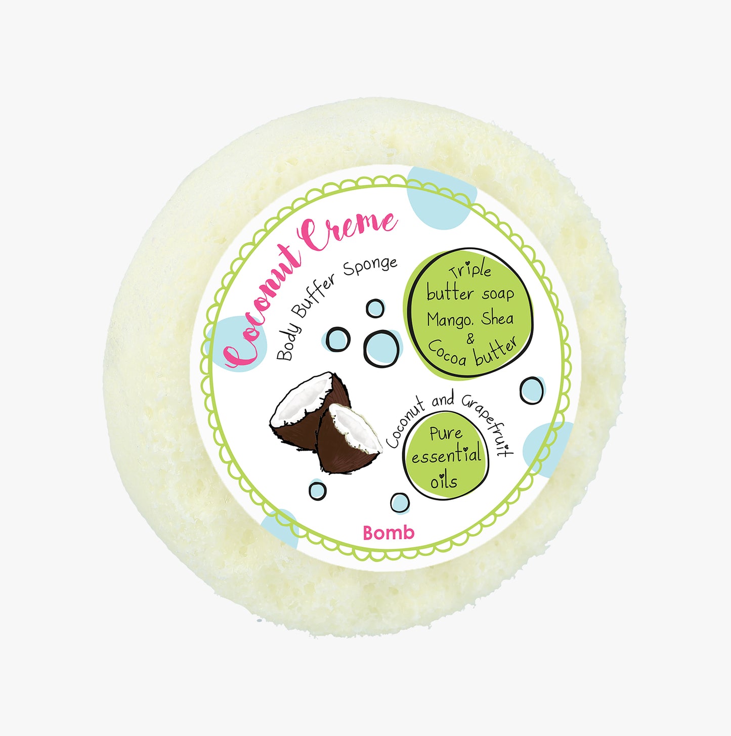 Bomb Cosmetics Coconut Crème Bath Sponges & Loofahs n/a