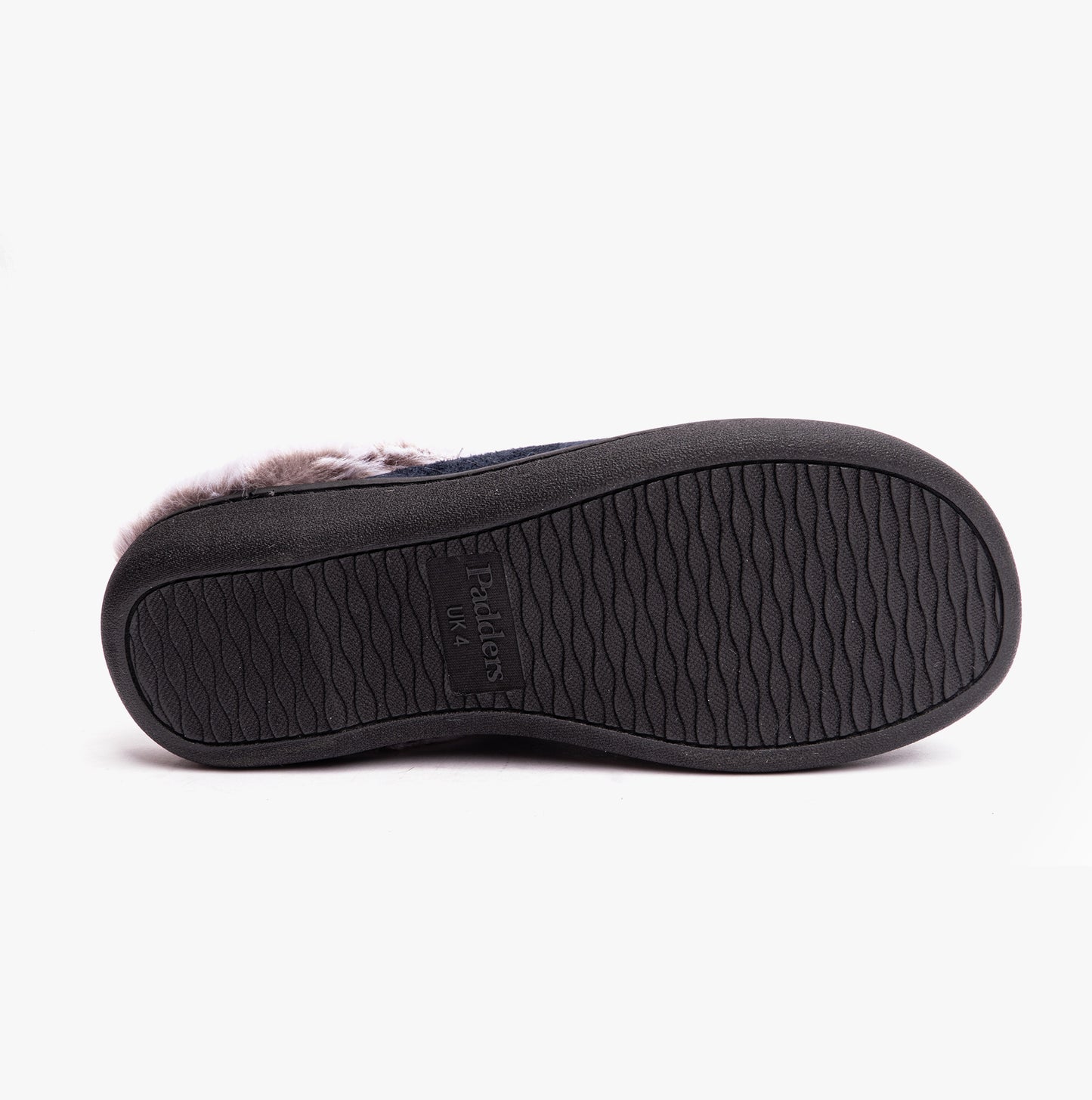 Padders FLORRIE Womens (2E Fit) Mule Slippers Navy Combi