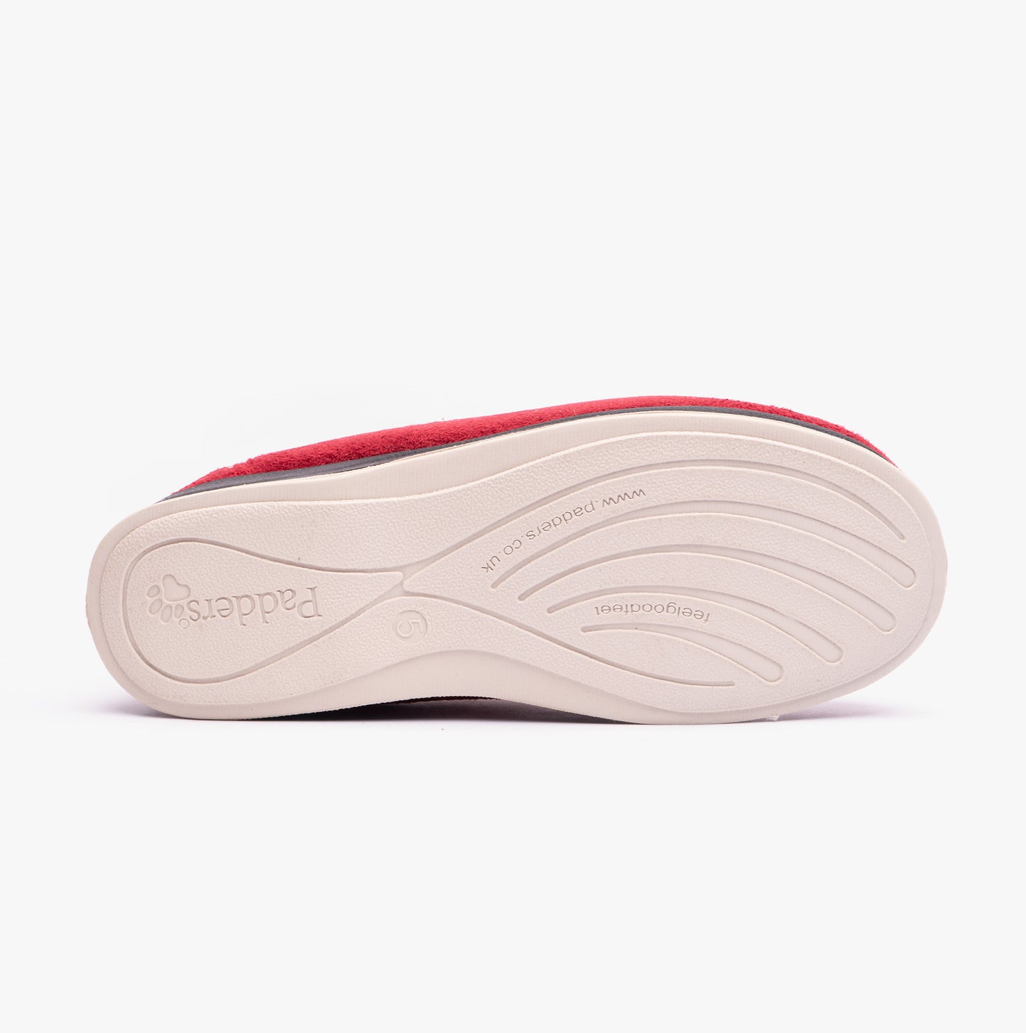 Padders CARMEN Womens (2E Fit) Full Slippers Red