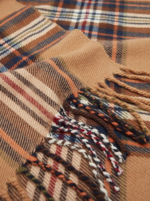 Joules LANGTREE Womens Scarf Rust Check