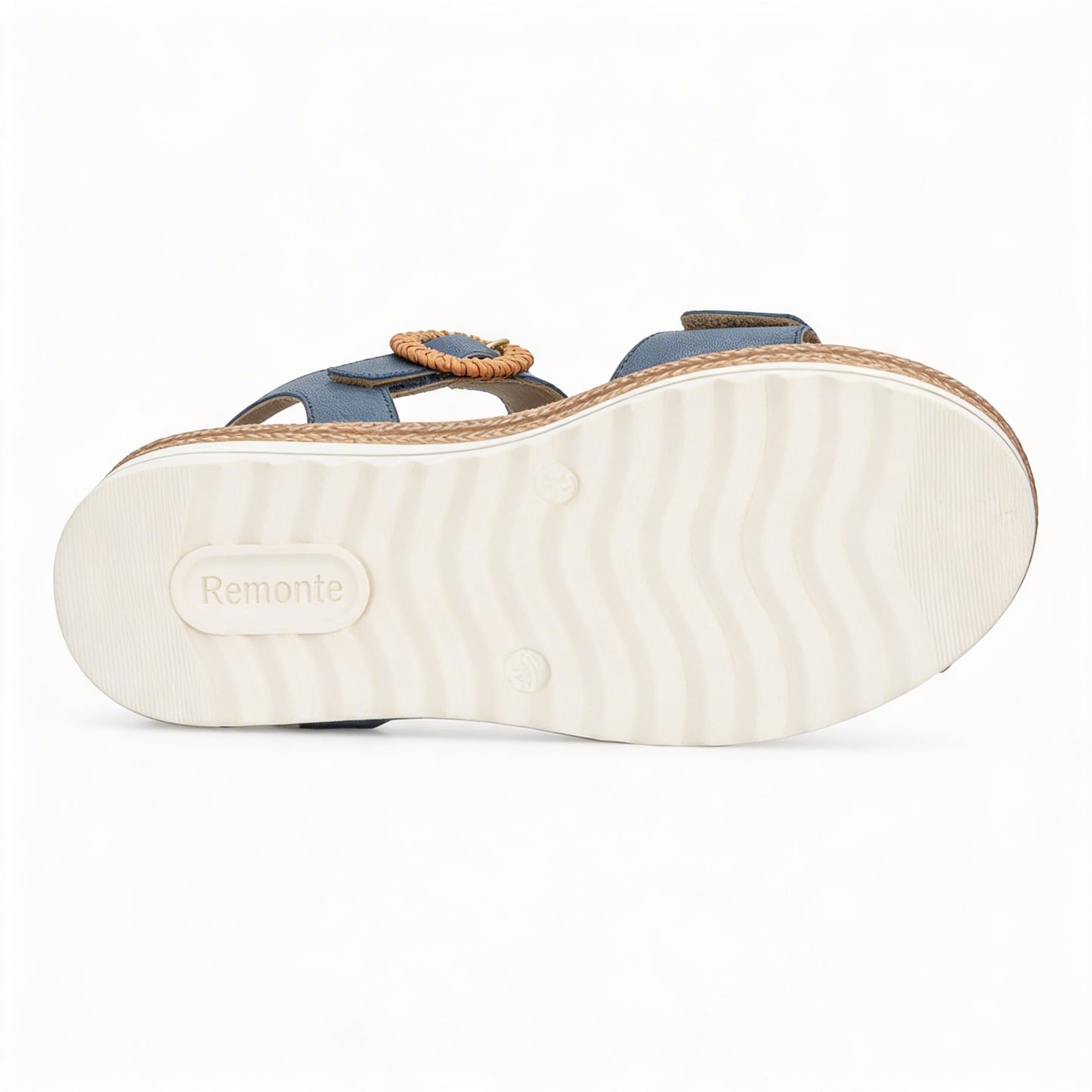 Remonte D0Q52 Womens Cross Strap Sandals Denim