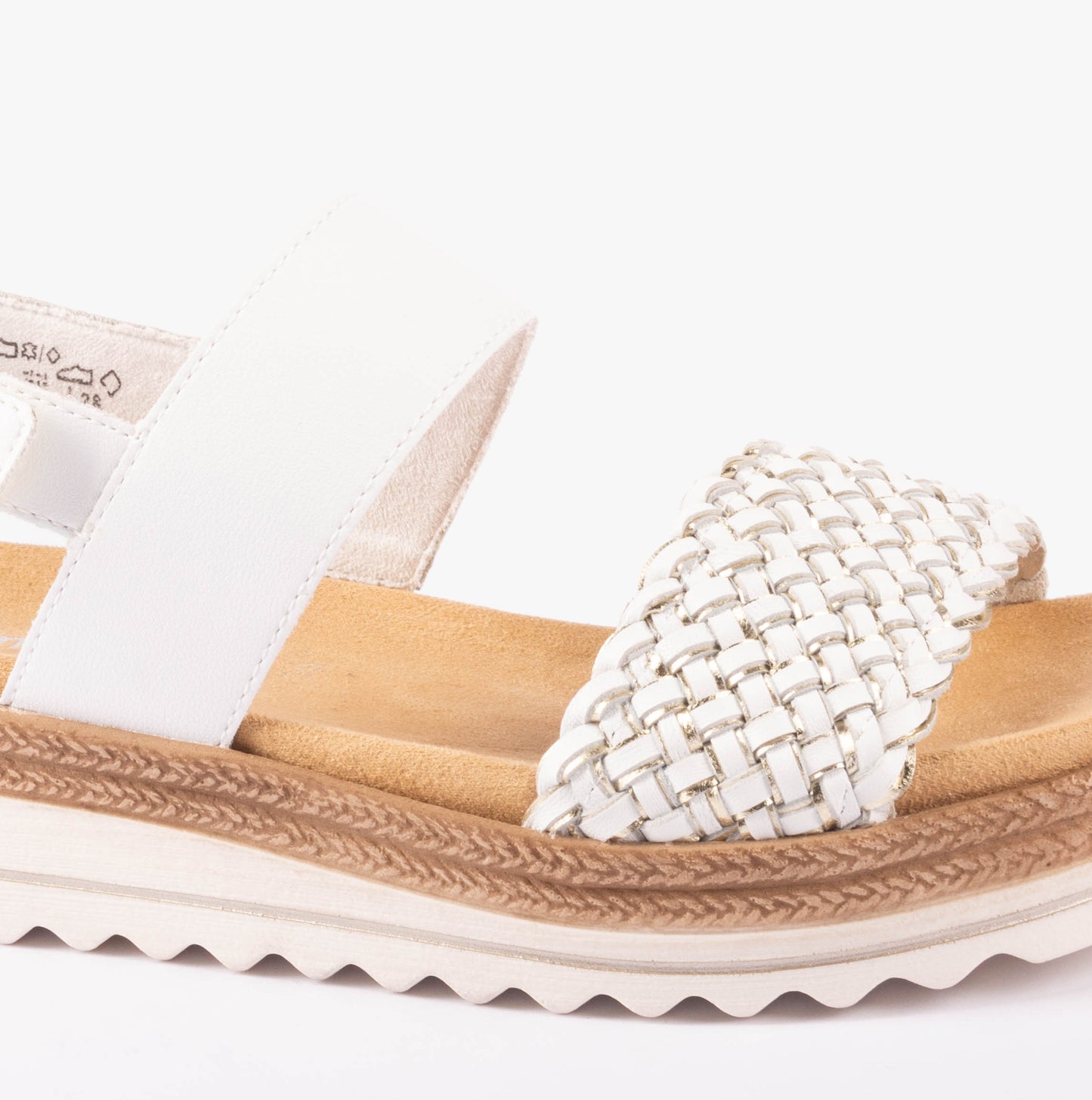 D0Q56-80 Womens Sandals White Combination