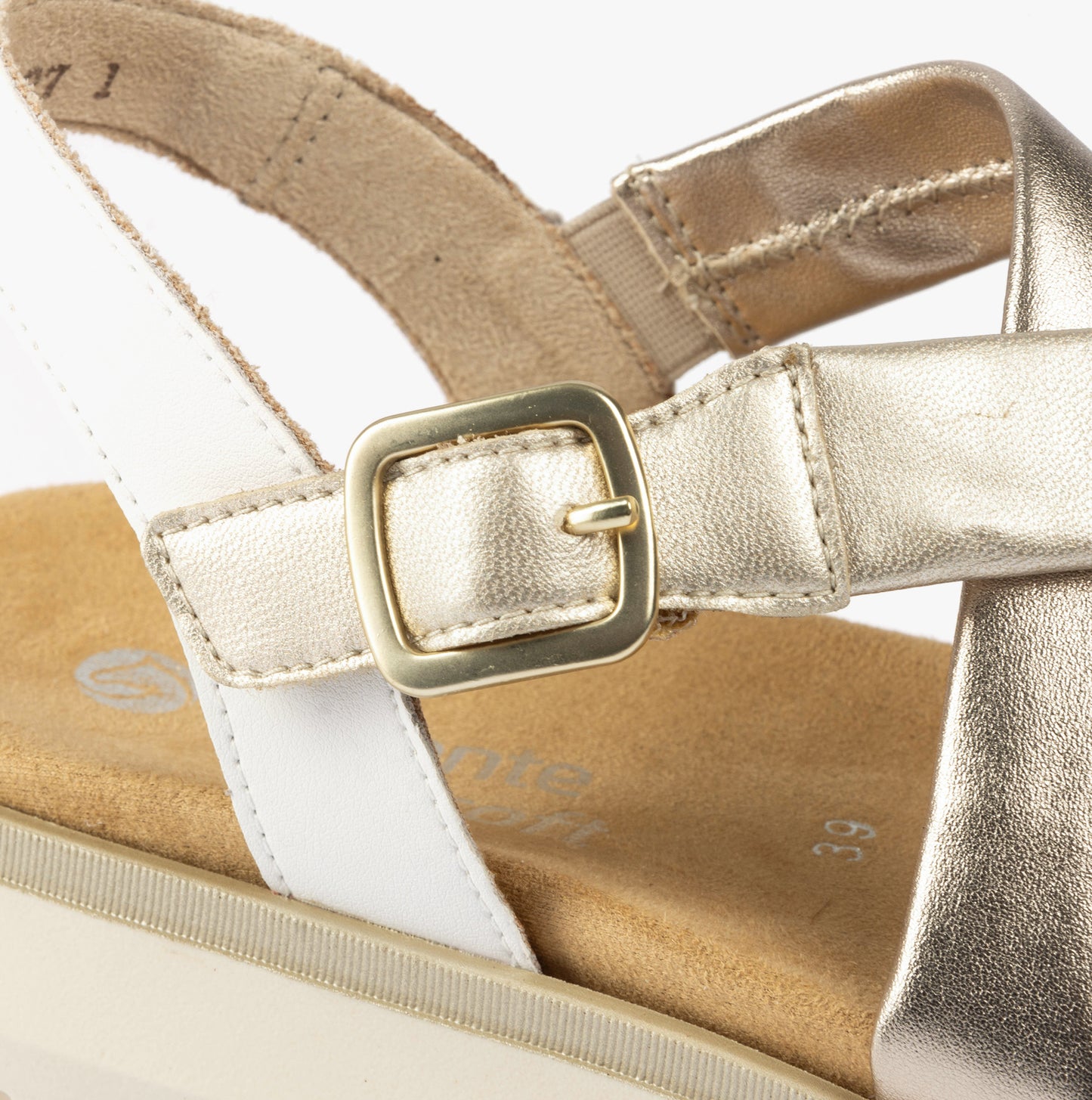 D2K53-91 Womens Sandals Metallic