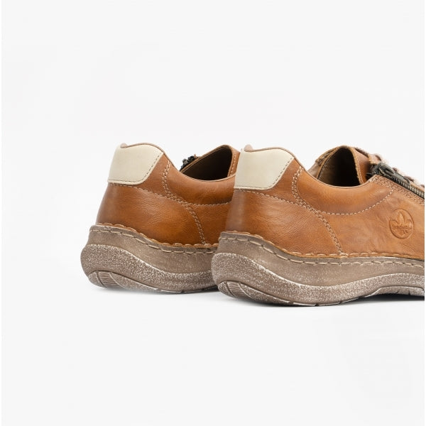 Rieker 03030 Mens Casual Trainers Brown