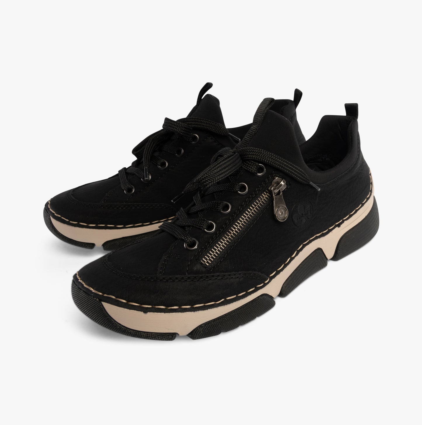 45973-00 Womens Elasticated Shoes Black