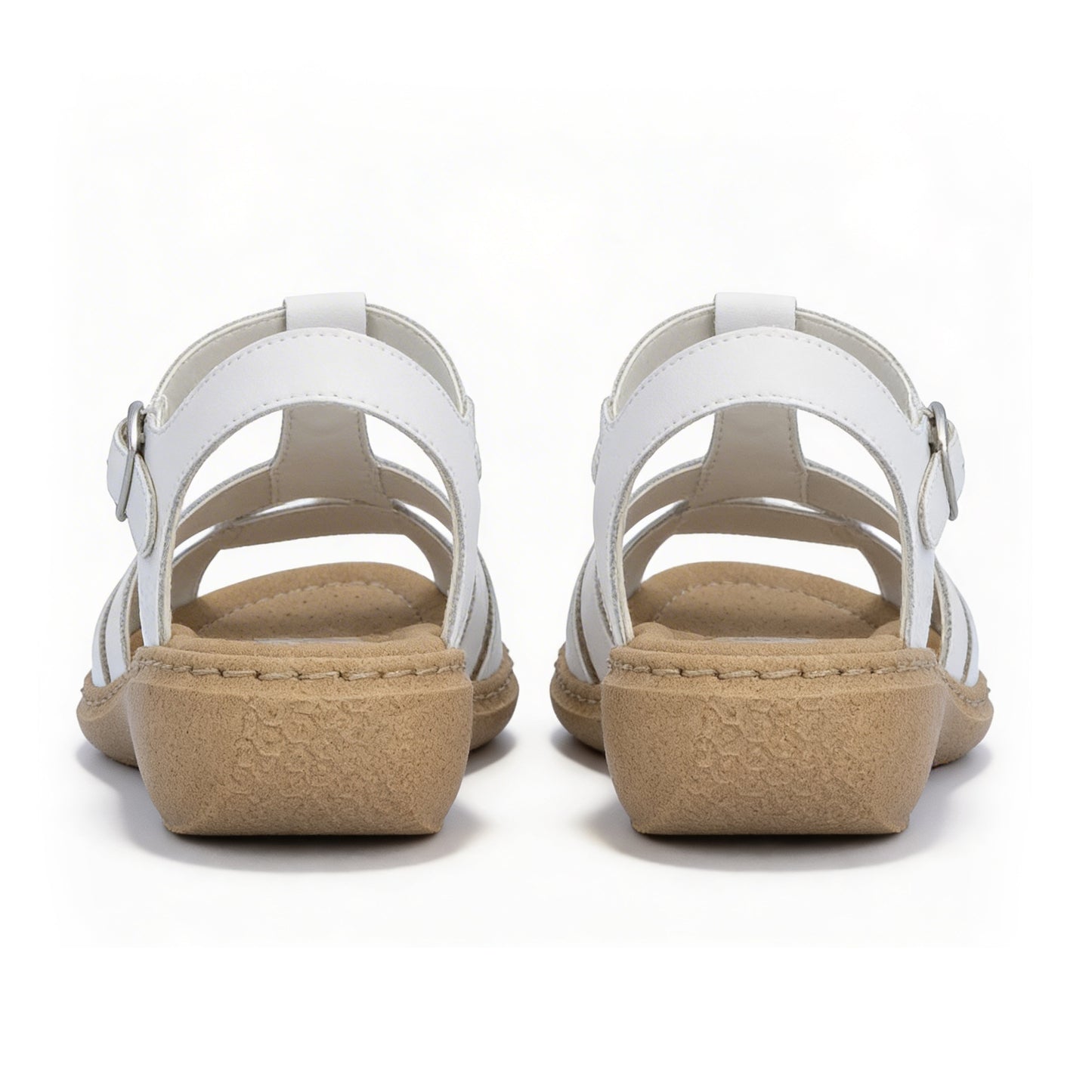 Rieker 61853 Womens Ankle Strap Sandals White
