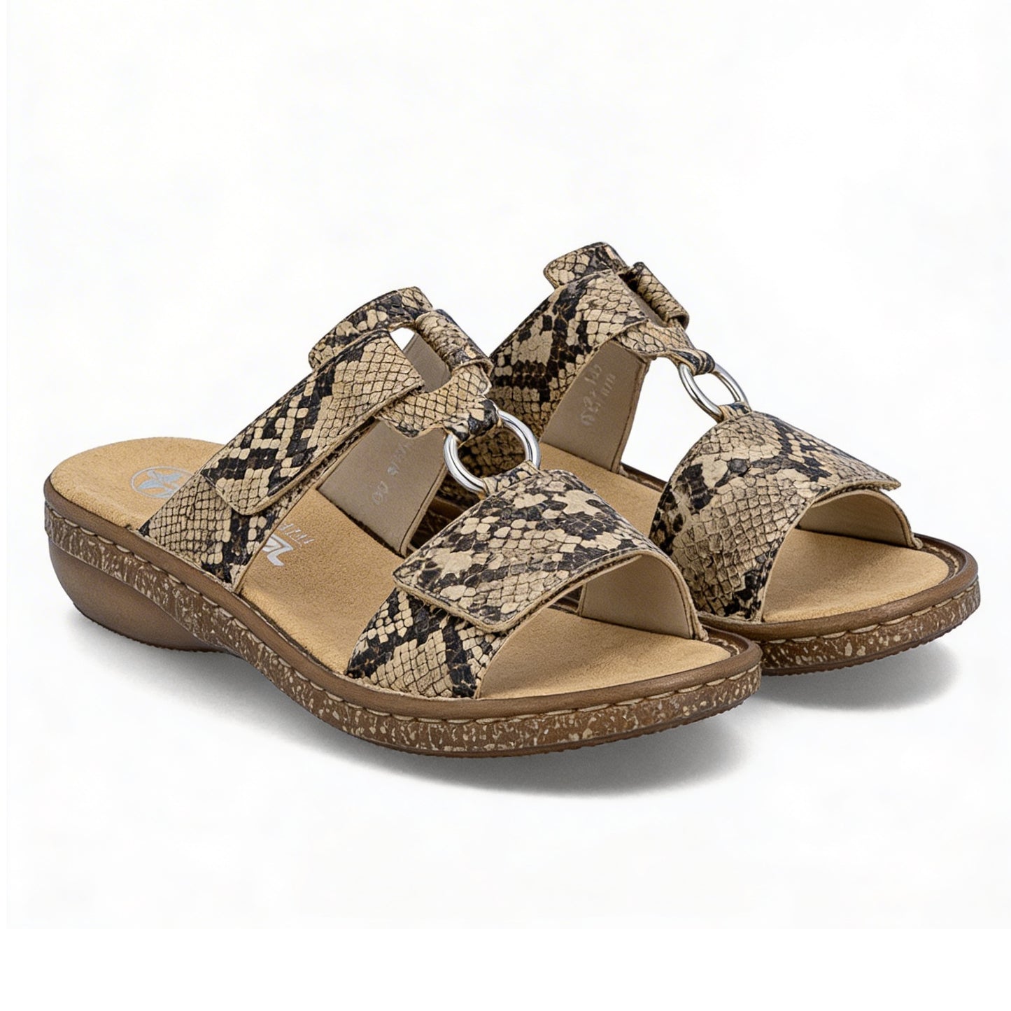 Rieker 628P9-20 Womens Ankle Strap Sandals Brown