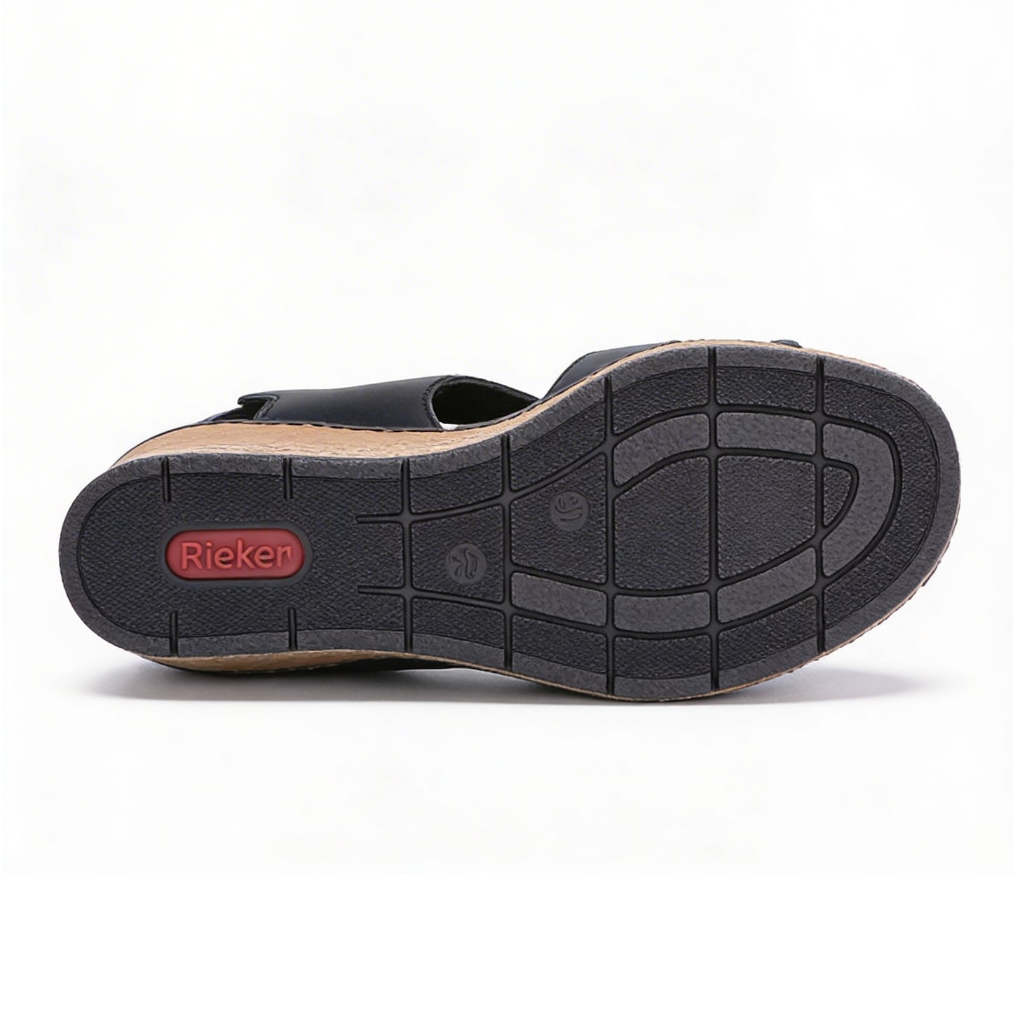 Rieker ROSE Womens Wedge Sandals Black