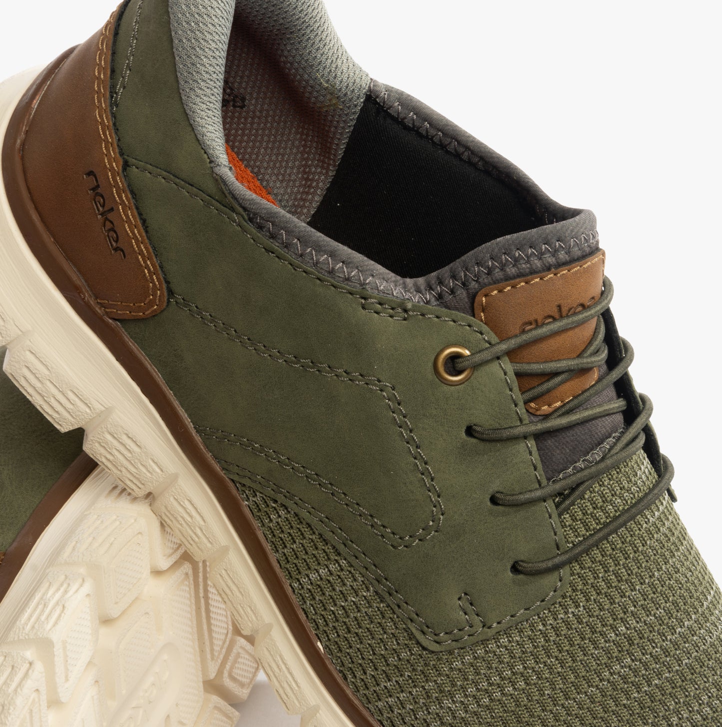 Rieker B6658-52 Mens Shoes Green