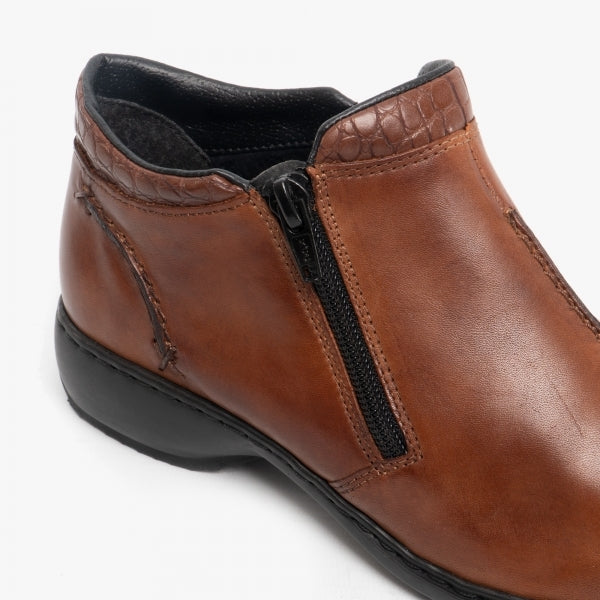 L3882-24 Womens Ankle Boots Nutmeg