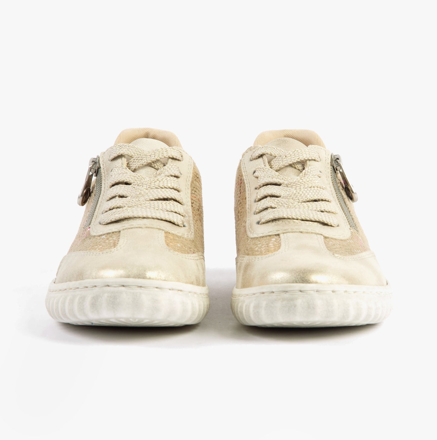 Rieker N0902 Womens Casual Trainers Beige