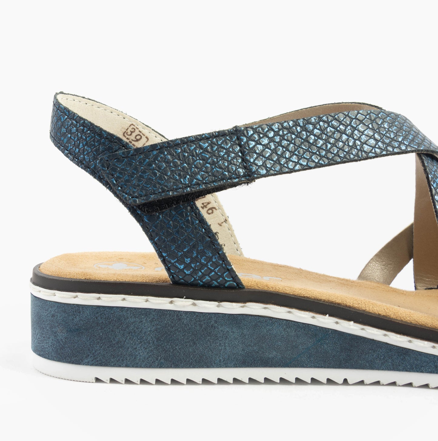 V3663-14 Womens Sandals Blue/Silver