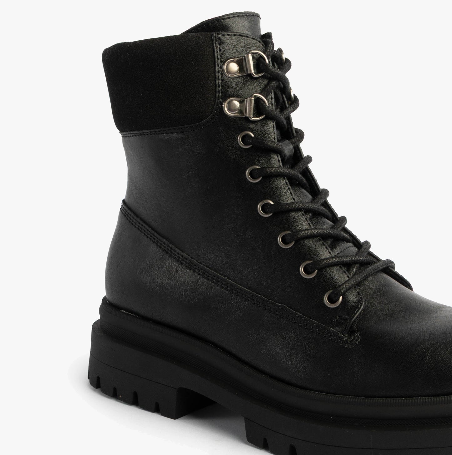 DANIE Womens Lace Up Boots Black