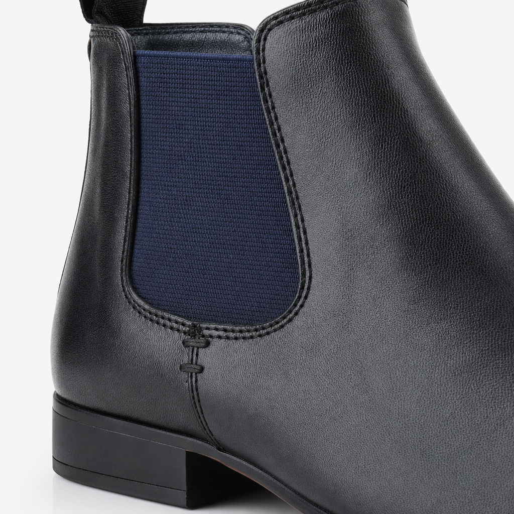 Silver Street London CARNABY Mens Chelsea Boots Black
