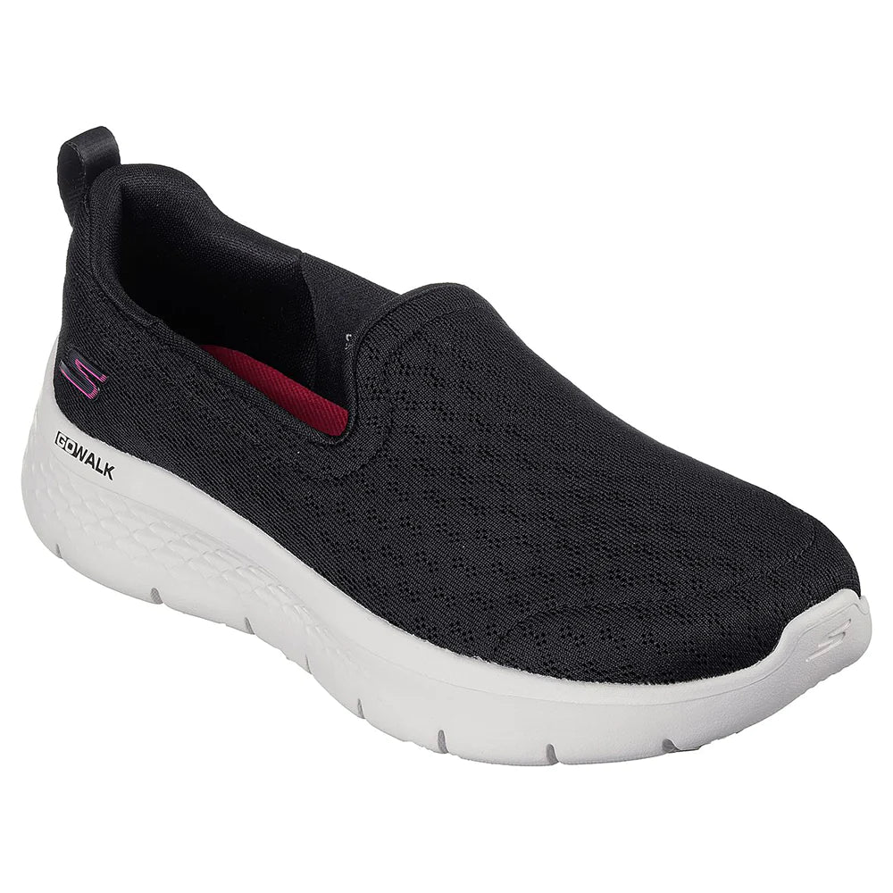 Skechers 124955/BLK GO WALK FLEX - OCEAN WIND Womens Trainers Black