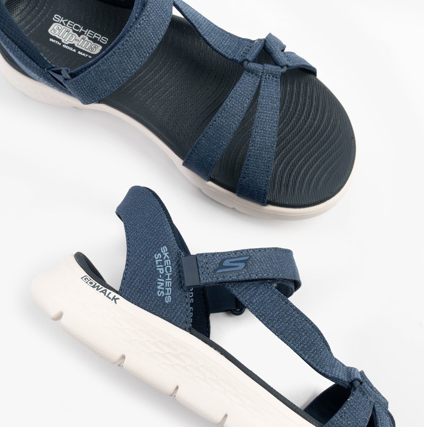 Skechers 141481/NVY GO WALK FLEX SANDAL - ILLUMINATE Womens Sandals Navy