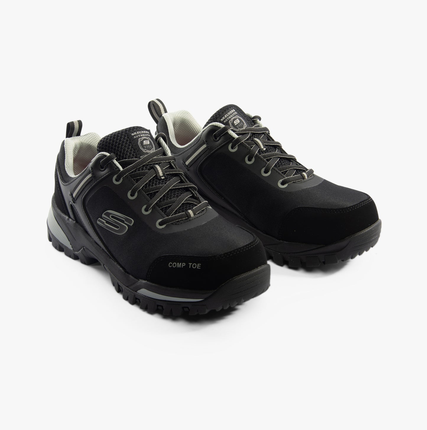 Skechers Work 200188EC GATLON Mens Safety Trainers Black/Grey