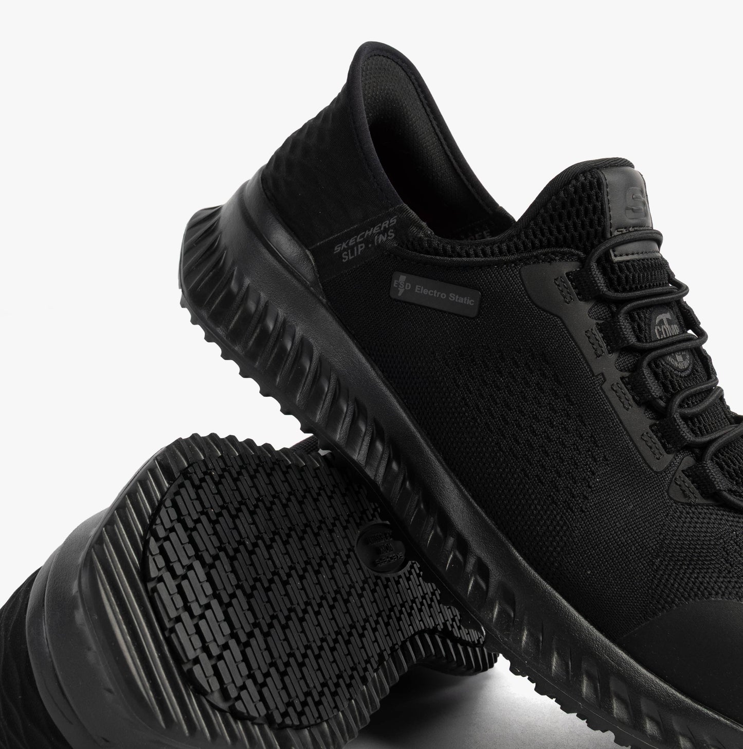 Skechers Work 200206EC TILIDO - FLETCHIT Mens Safety Trainers Black