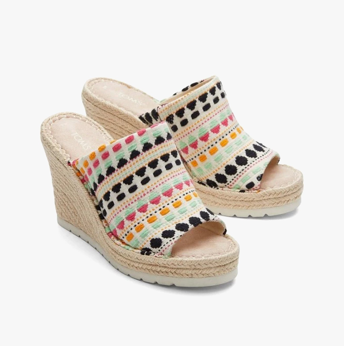 MONICA Womens Slingback Wedge Sandals Natural