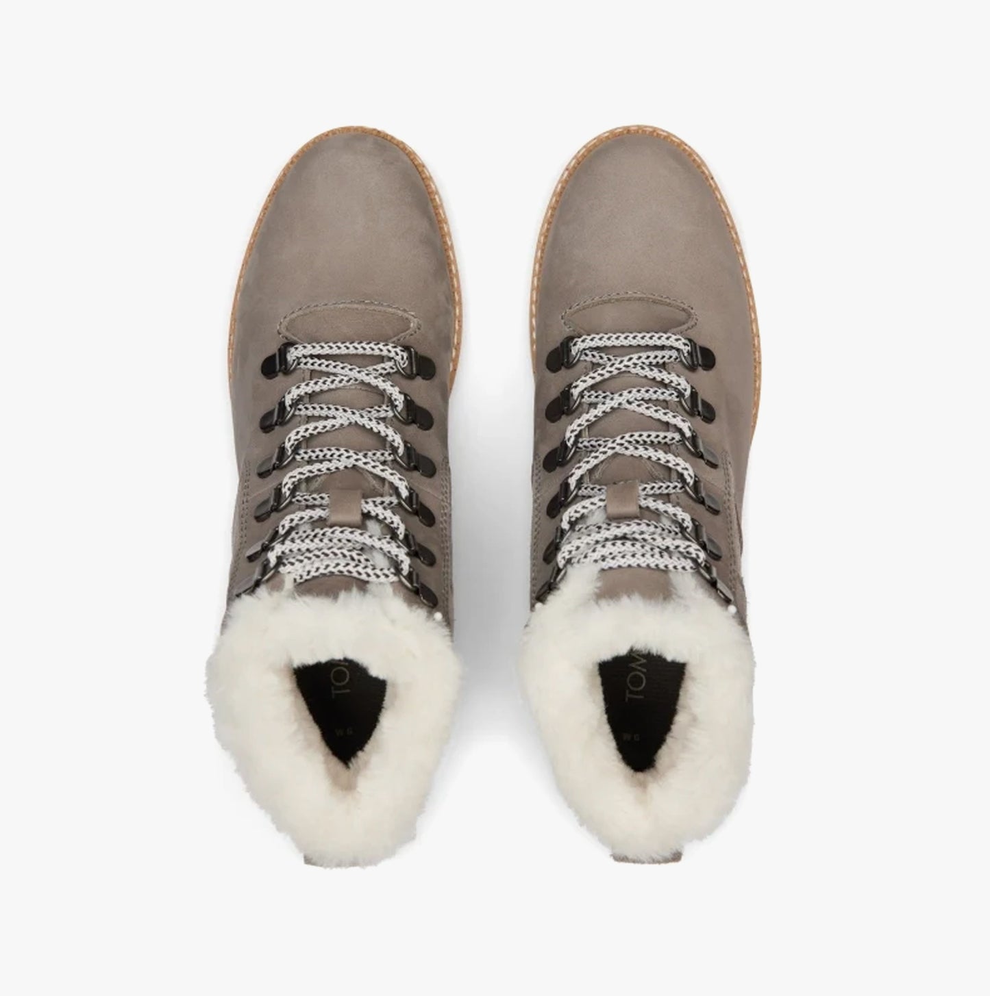 MOJAVE Womens Suede Sawtooth Sole Boots Grey