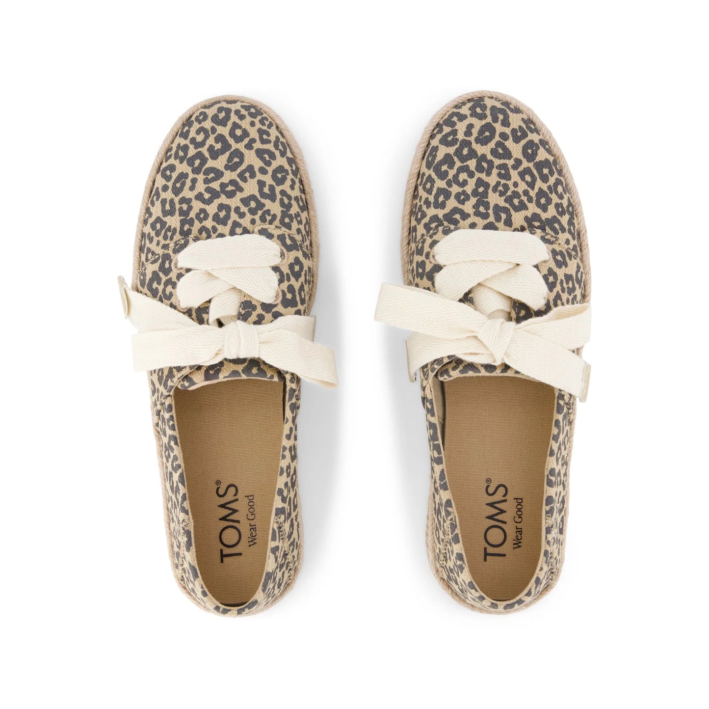 TOMS CAROLINA LACE UP Womens Espadrille Shoes Beige