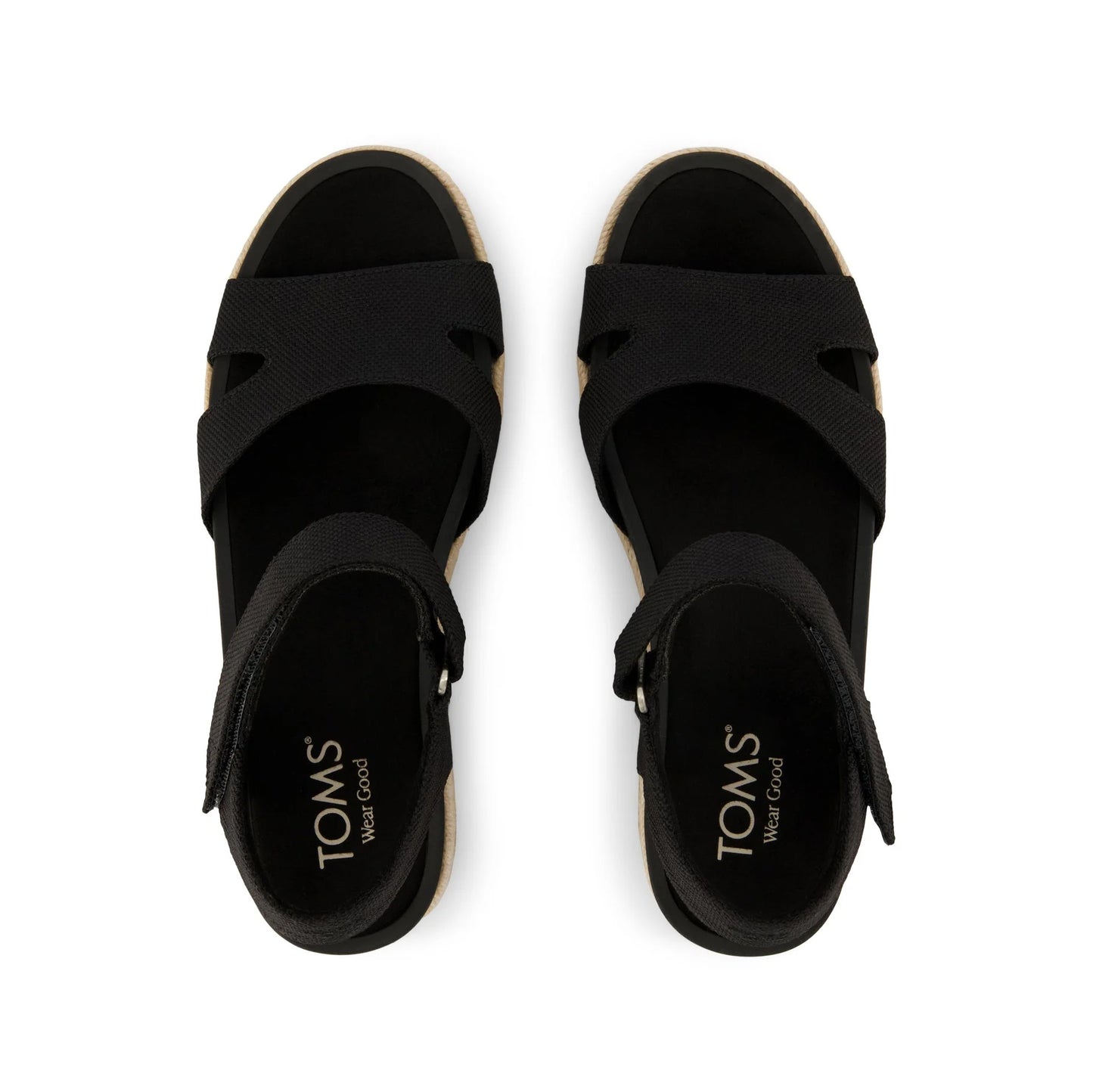 TOMS ALANA Womens Ankle Strap Sandals Black