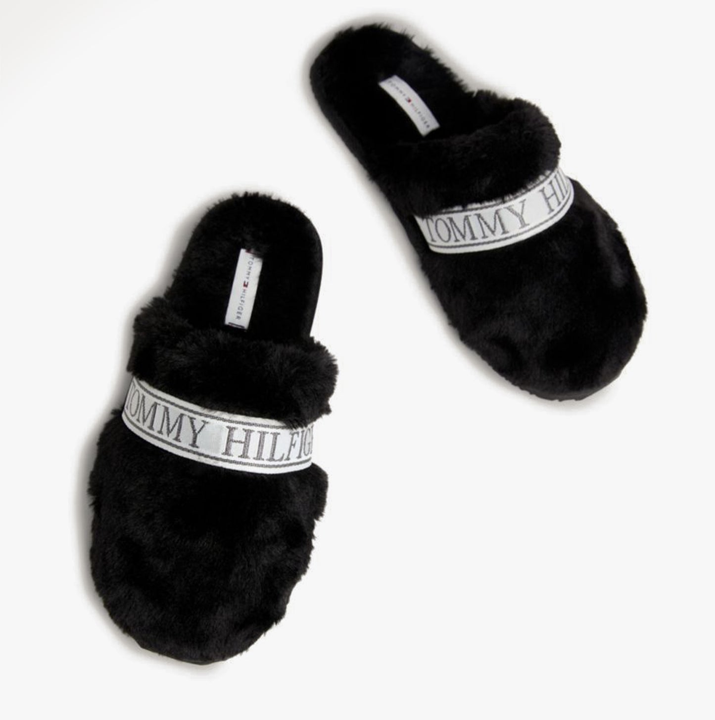 Tommy Hilfiger TOMMY FUR HOTEL Womens Slippers Black