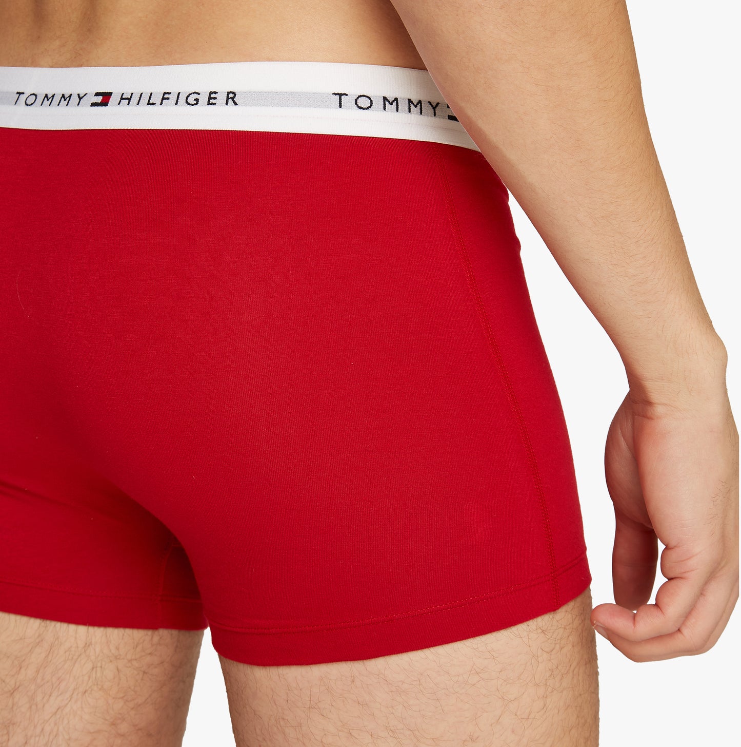 Tommy Hilfiger 3 Pack Mens Logo Waistband Trunks Multicoloured