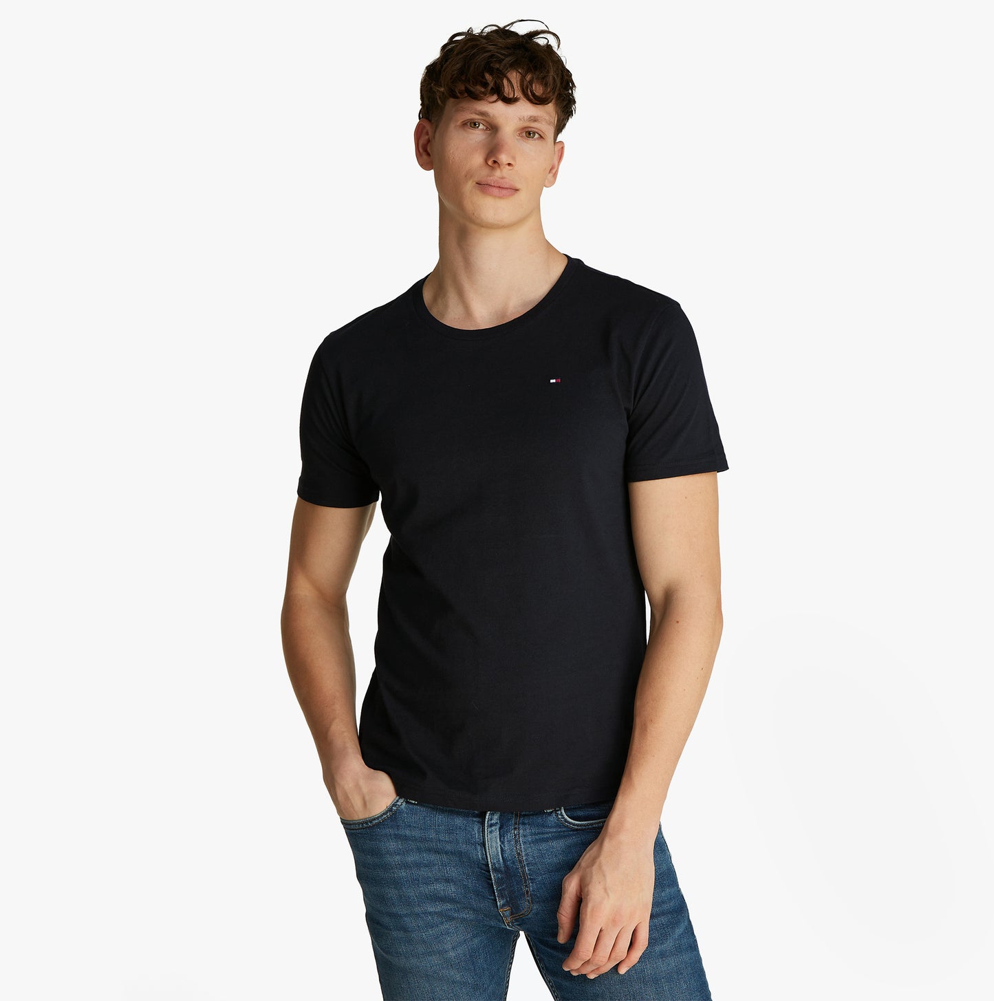 Tommy Hilfiger PURE COTTON Mens 3 Pack T-Shirts Black