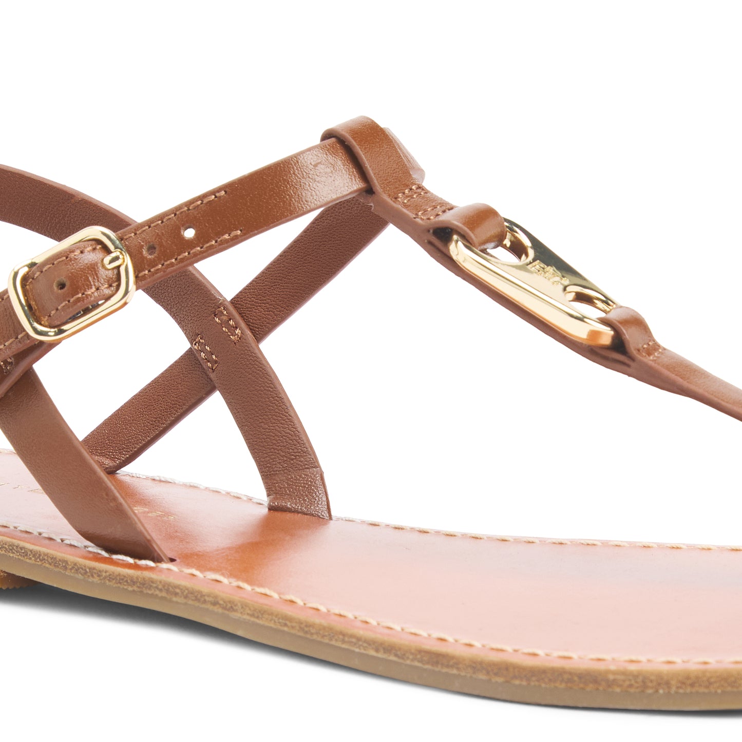 Tommy Hilfiger LEATHER THONG Sandals Womens Thong Sandals Warm Bronze