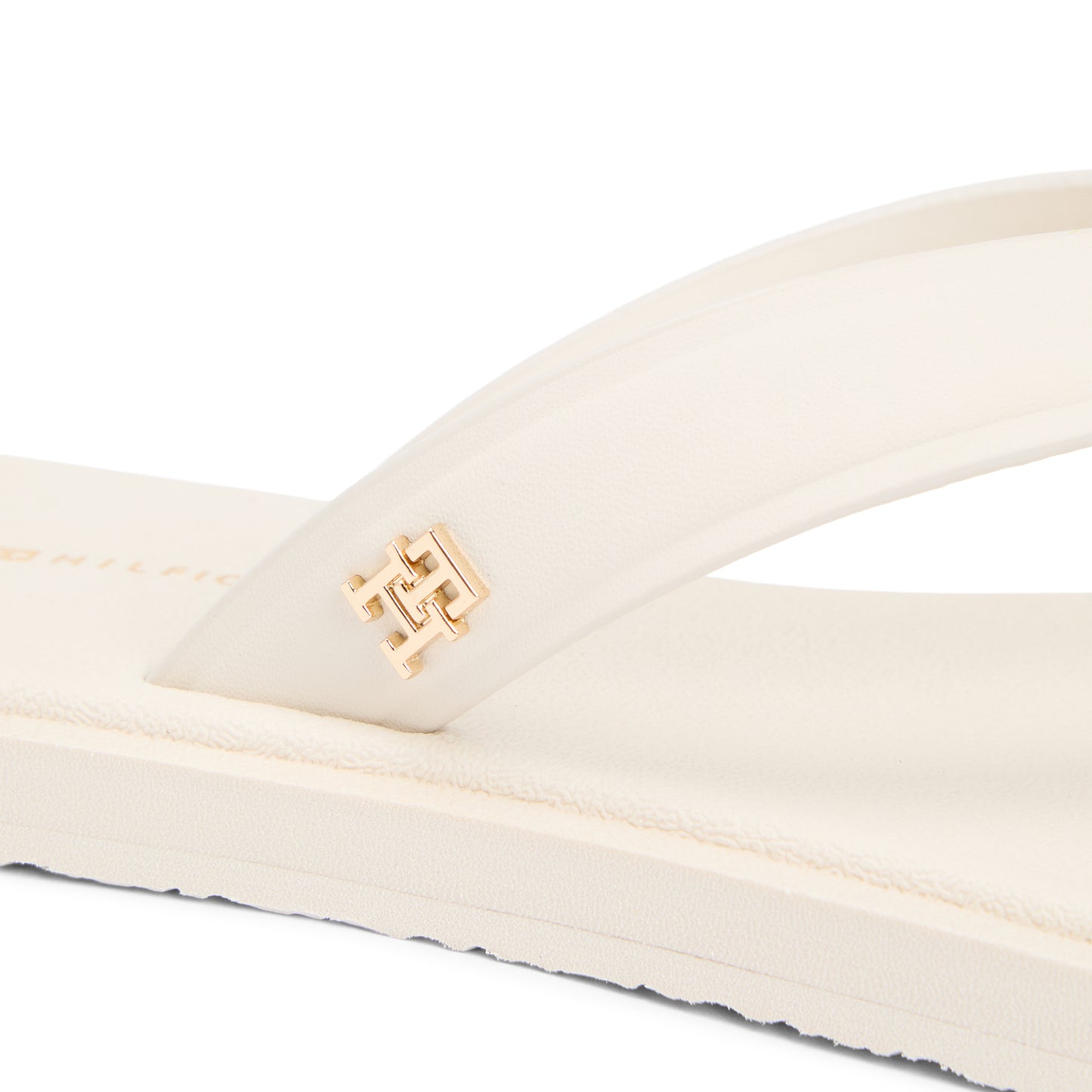 Tommy Hilfiger SCANDI PREMIUM Womens Toe-Post Sandals Soft Cream