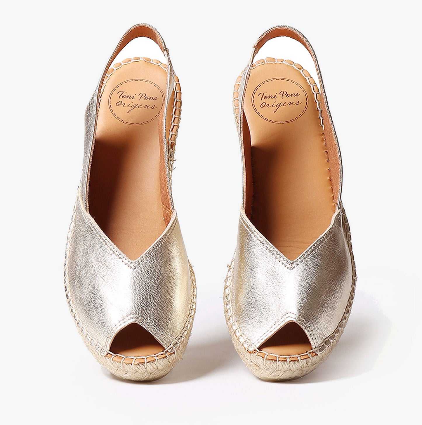Toni Pons BERNIA-P Womens Wedge Sandals Platinum