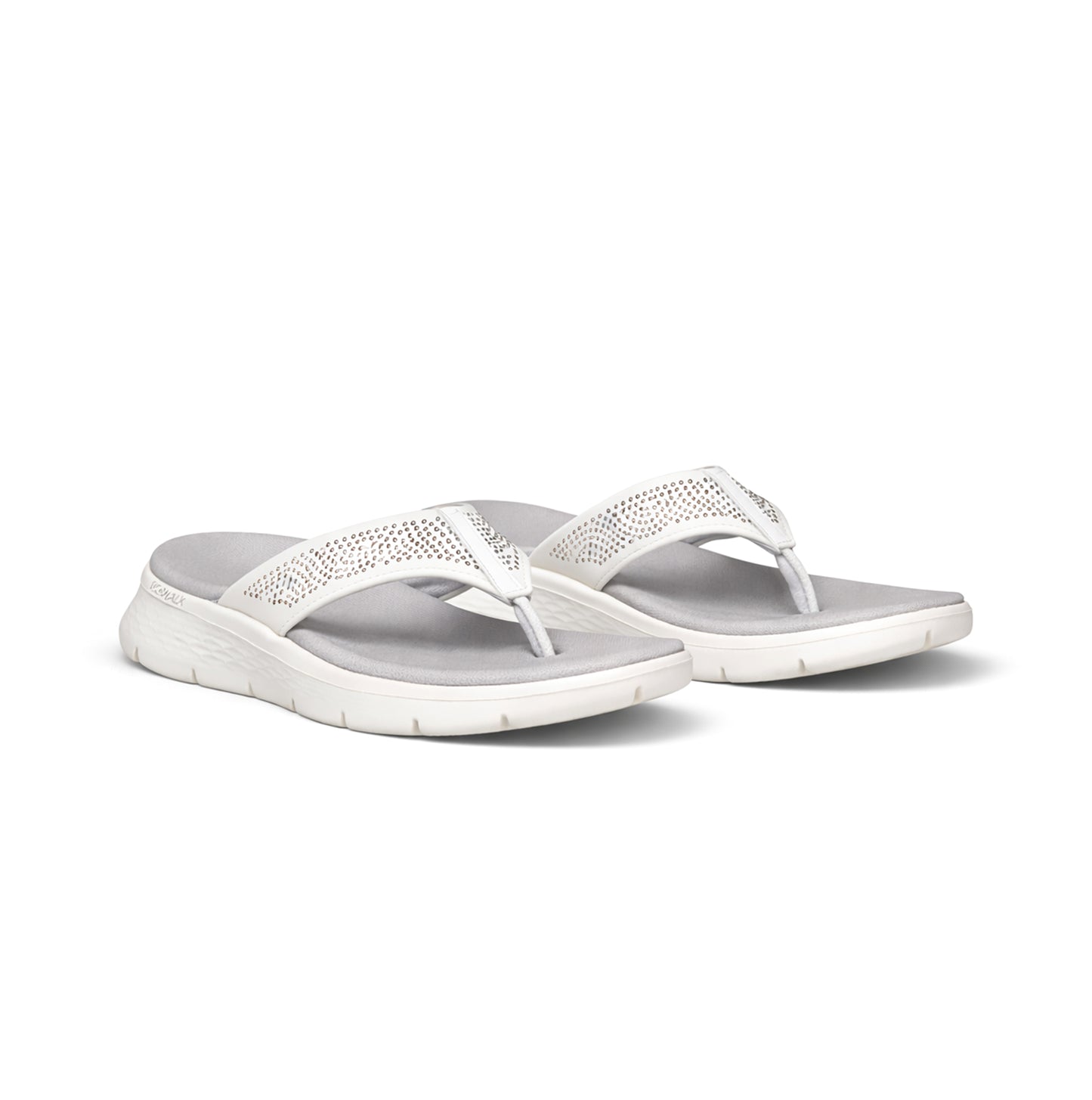 Skechers GO WALK FLEX SANDAL - MAREN Womens Toe-Post Sandals White