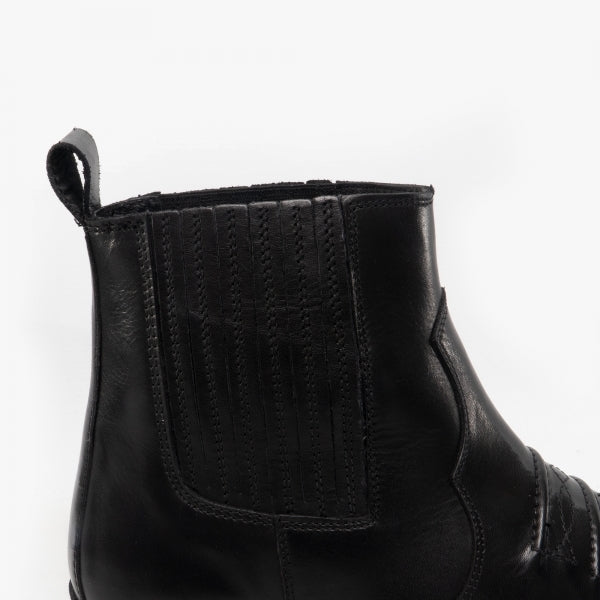 Woodland NEBRASKA Mens Cowboy Boots Black