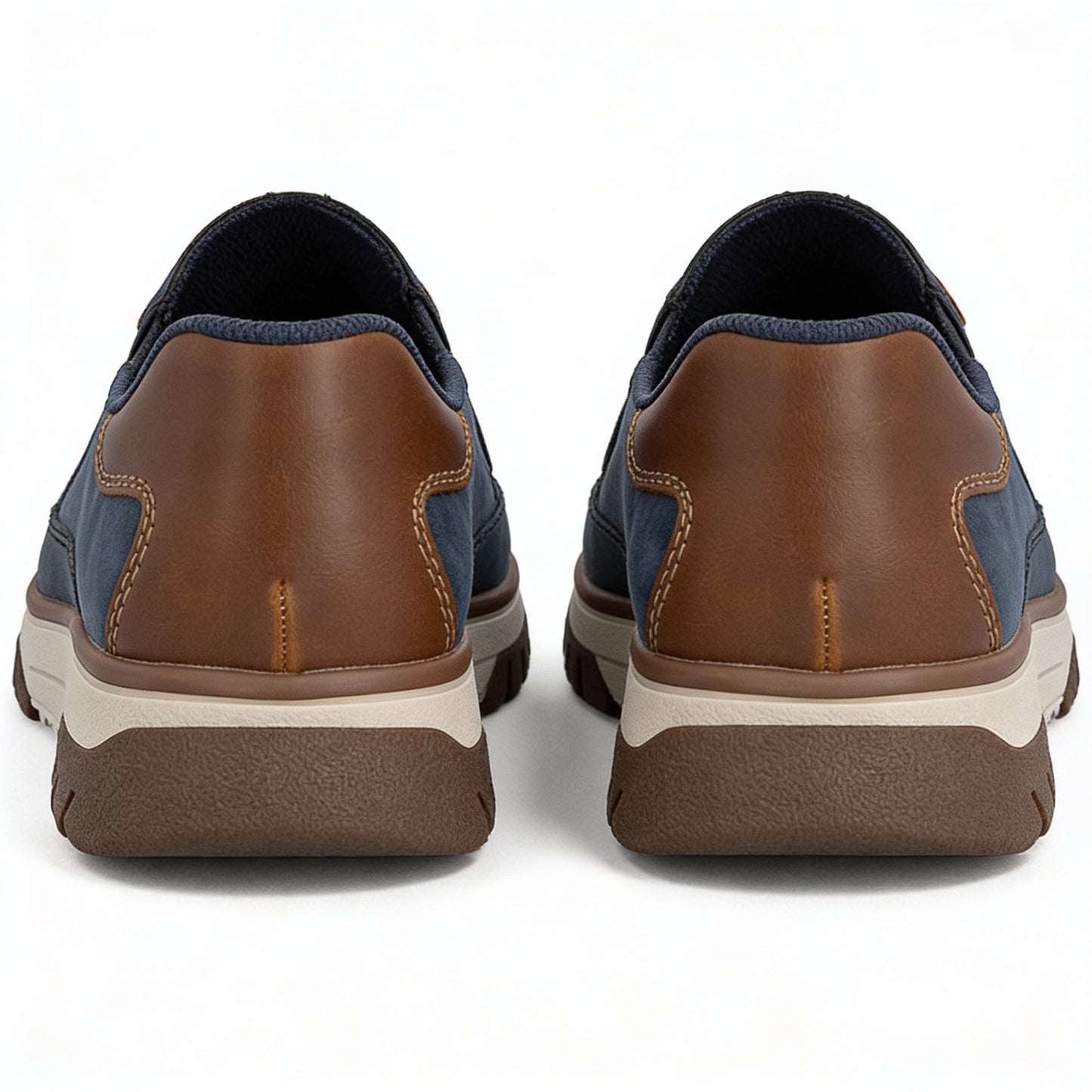 Rieker STAN Mens Slip-On Trainers Blue
