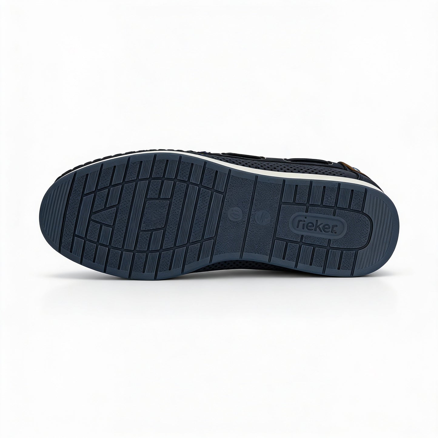 Rieker 11957 Mens Loafer Shoes Blue