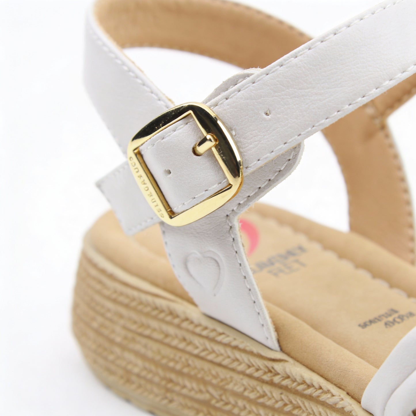 Heavenly Feet SYMPHONY Womens Ankle Strap Sandals Stone