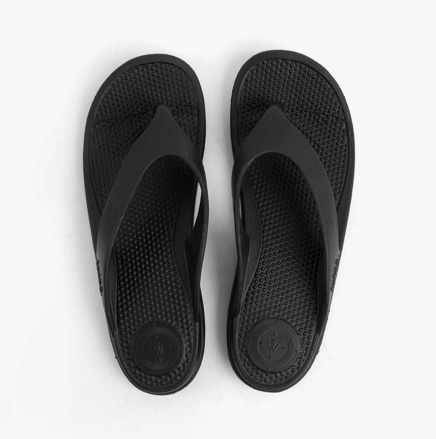 0350FBLK Womens Toe Post Sandals Black