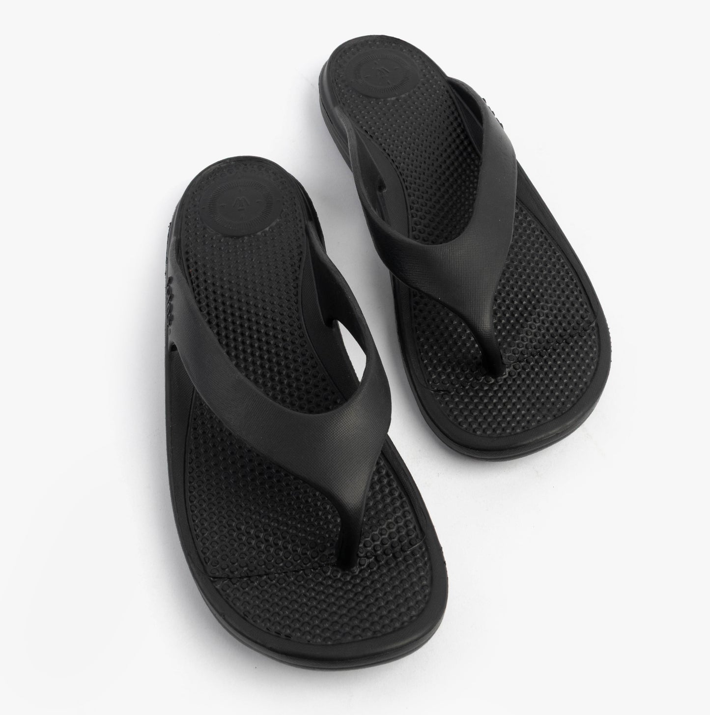 0350FBLK Womens Toe Post Sandals Black
