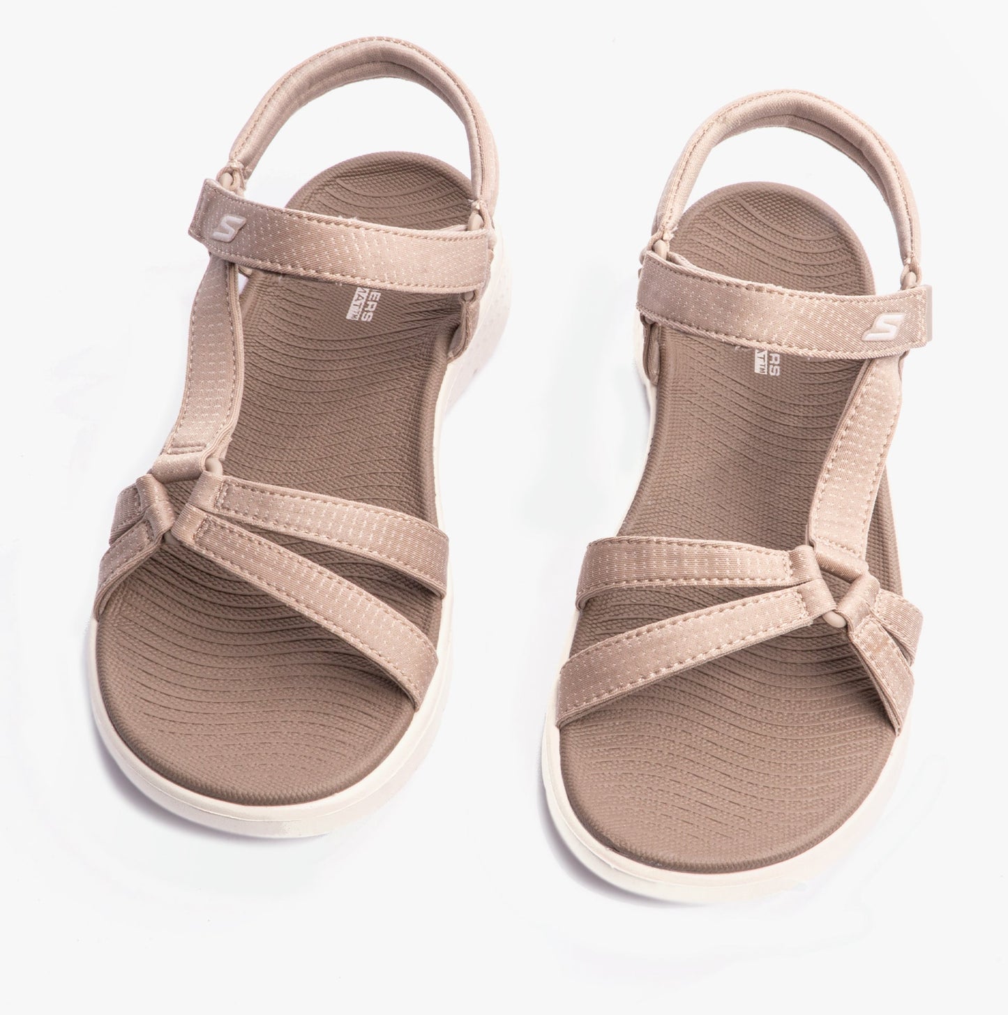 Skechers GO WALK FLEX SANDAL-SUBLIME Womens Slingback Sandals Taupe