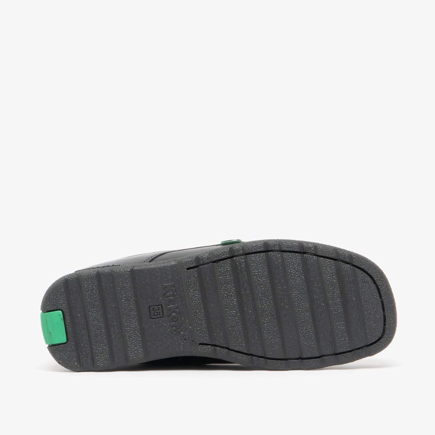 Kickers 114237 FRAGMA LACE 4 EYE Boys School Shoes Black
