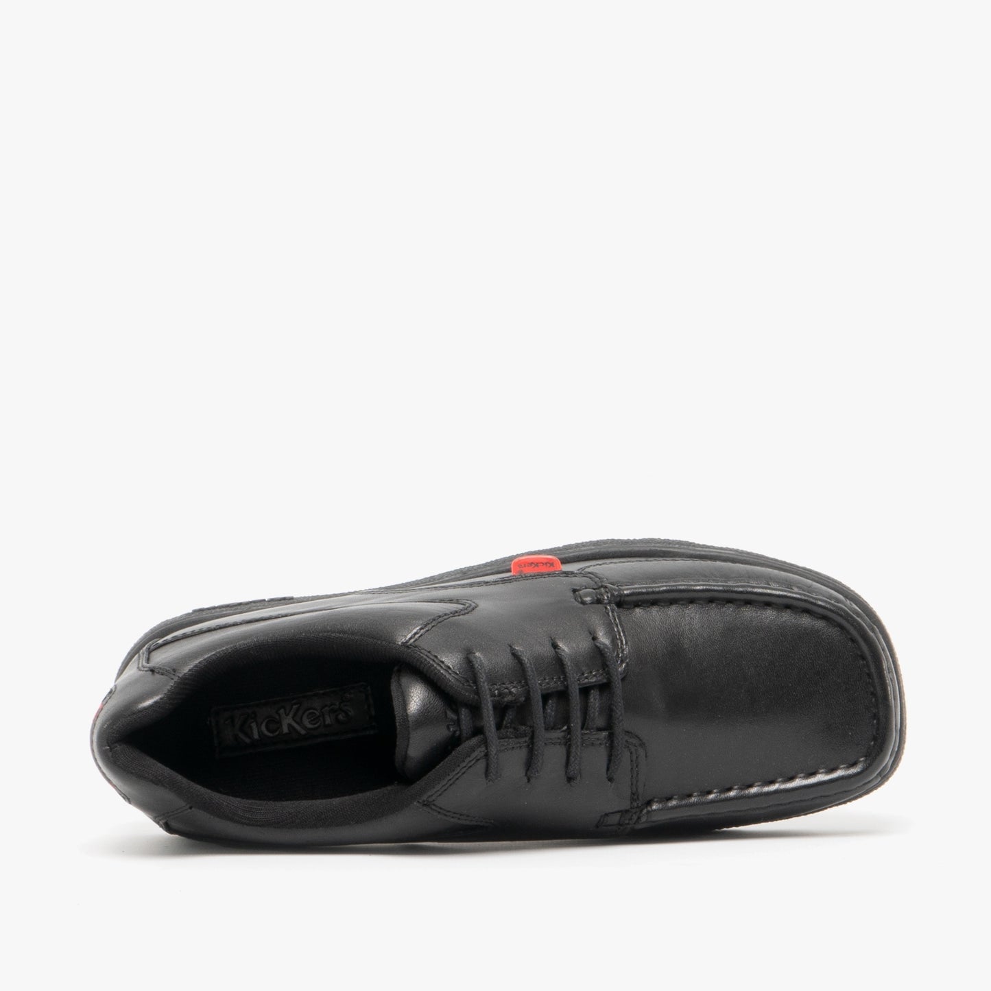 Kickers 114237 FRAGMA LACE 4 EYE Boys School Shoes Black