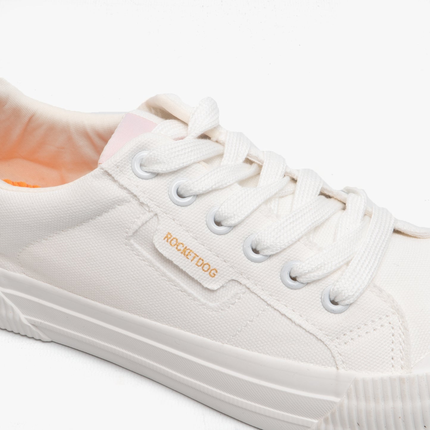 Rocket Dog CHEERY Womens Canvas Trainers White