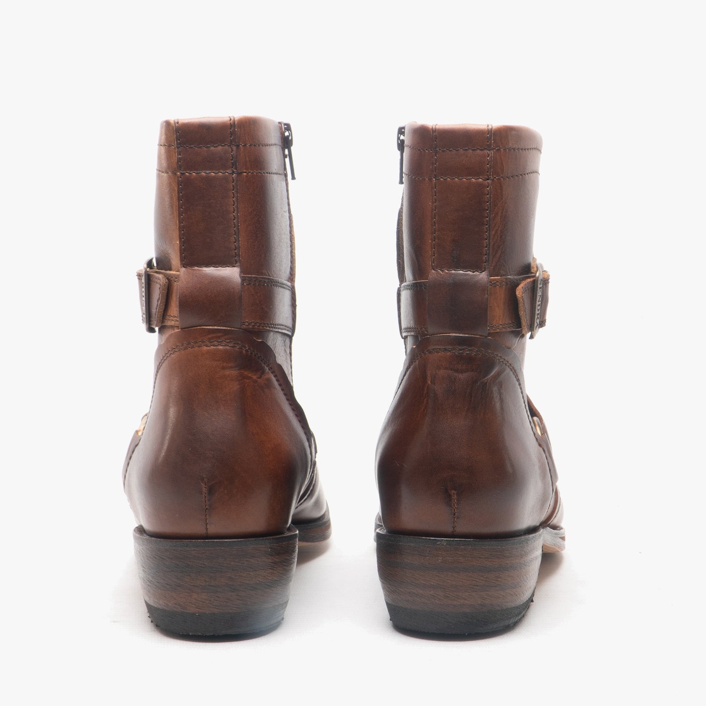 Sendra 7567 Mens Leather Biker Boots Brown